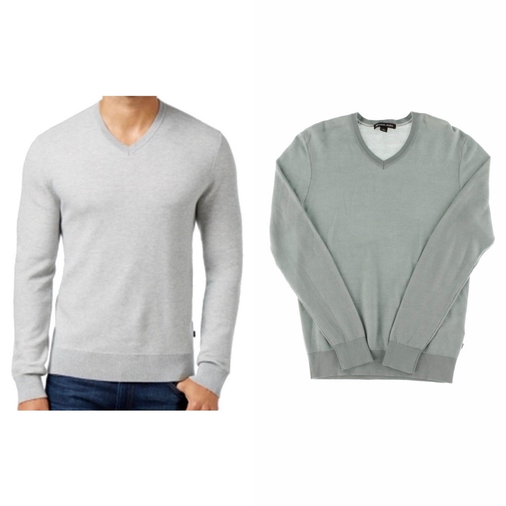 Michael Kors mens tuck stitch pullover sweater.